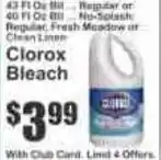 Key Food Clorox Bleach offer