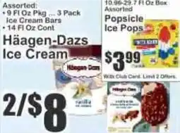 Key Food Häagen-Dazs Ice Cream offer