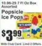 Key Food Popsicle Ice Pops offer