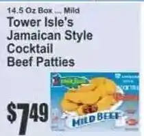 Key Food Tower Isle's Jamaican Style Cocktail Beef Patties offer