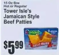 Key Food Tower Isle's Jamaican Style Beef Patties offer