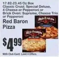 Key Food Red Baron Pizza offer