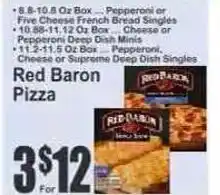 Key Food Red baron pizza offer