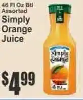 Key Food Simply Orange Juice offer