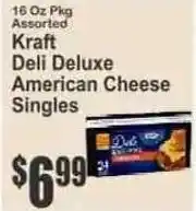 Key Food Kraft deli deluxe american cheese singles offer