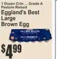 Key Food Eggland's best large brown egg offer