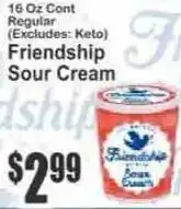 Key Food Friendship Sour Cream offer