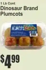 Key Food Dinosaur Brand Plumcots offer