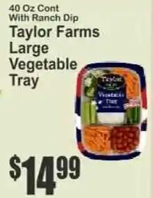 Key Food Taylor Farms Large Vegetable Tray offer