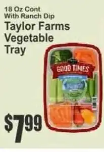 Key Food Taylor farms vegetable tray offer