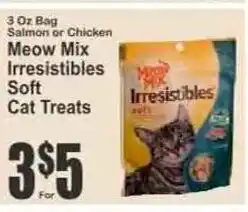 Key Food Meow Mix Irresistibles Soft Cat Treats offer