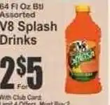 Key Food V8 splash drinks offer