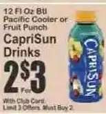 Key Food CapriSun Drinks offer