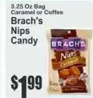 Key Food Caramel or coffee brach's nips candy offer