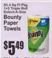 Key Food Bounty Paper Towels offer