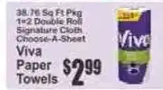 Key Food Viva Paper Towels offer