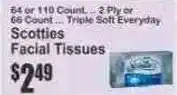 Key Food Scotties Facial Tissues offer