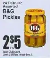 Key Food B&g pickles offer