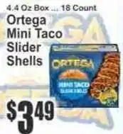 Key Food Ortega mini taco slider shells offer