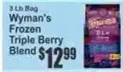 Key Food Wyman's frozen triple berry blend offer