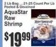 Key Food Aquastar raw shrimp offer