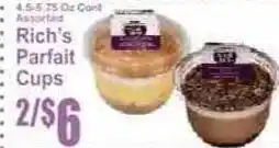 Key Food Rich's Parfait Cups offer