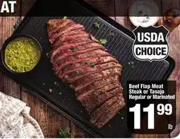 Super King Markets Beef flap meat steak or tasajo regular or marinated offer