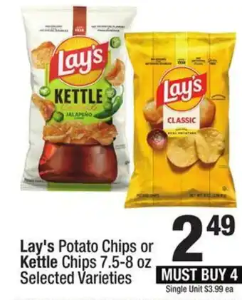 Super King Markets Lay's Potato Chips or Kettle Chips offer