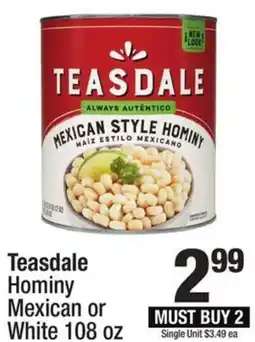 Super King Markets Teasdale hominy mexican or white offer