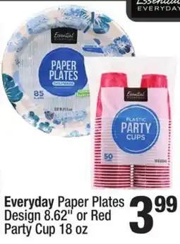 Super King Markets Everyday paper plates design or red party cup offer