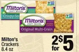 Super King Markets Milton's crackers offer