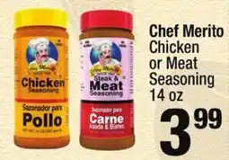Super King Markets Chef Merito Chicken or Meat Seasoning offer