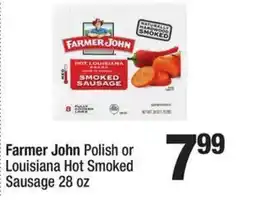 Super King Markets Farmer John Polish or Louisiana Hot Smoked Sausage offer