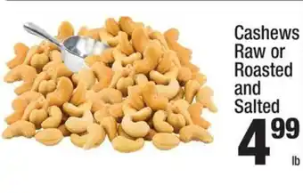 Super King Markets Cashews raw or roasted and salted offer
