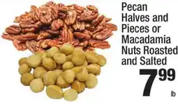 Super King Markets Pecan halves and pieces or macadamia nuts roasted and salted offer