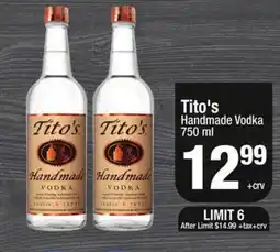 Super King Markets Tito's Handmade Vodka offer