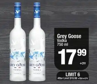 Super King Markets Grey goose vodka offer