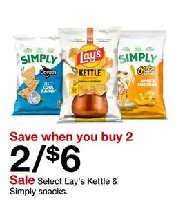 Target Select Lay's Kettle & Simply snacks offer
