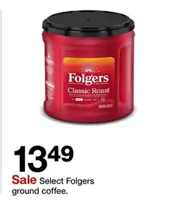 Target Select Folgers ground coffee offer