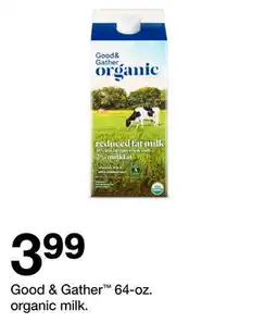 Target Good & Gather 64-oz. organic milk offer