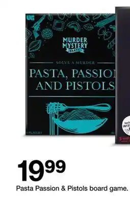 Target Pasta Passion & Pistols board game offer