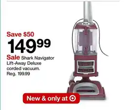 Target Shark Navigator Lift-Away Deluxe cored vacuum offer