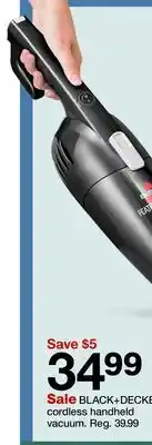 Target BLACK+DECKER cordless handheld vacuum offer