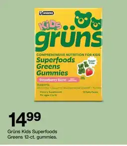 Target Grüns Kids Superfoods Greens 12-ct. gummies offer