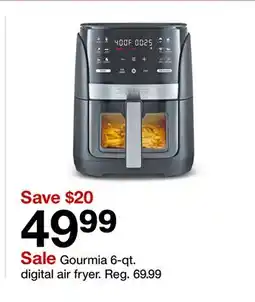 Target Gourmia 6-qt. digital air fryer offer