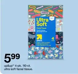 Target up&up 4-pk. 110-ct. ultra soft facial tissue offer