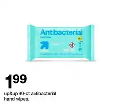 Target up&up 40-ct antibacterial hand wipes offer