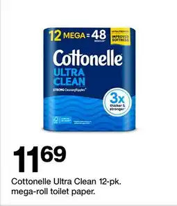 Target Cottonelle Ultra Clean 12-pk. mega-roll toilet paper offer