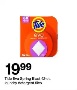Target Tide Evo Spring Blast 42-ct. laundry detergent tiles offer