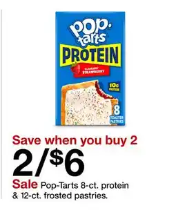 Target Pop-Tarts 8-ct. protein & 12-ct. frosted pastries offer